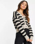 In Wear teklal striped cardigan