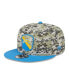 Men's Camo, Powder Blue Los Angeles Chargers 2023 Salute To Service 9FIFTY Snapback Hat