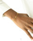 ფოტო #2 პროდუქტის Diamond Flower Link Bracelet (1/6 ct. t.w.) in Gold Vermeil, Created for Macy's