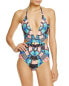Mara Hoffman 263961 Women Printed Cutout One Piece Swimsuit Size XS