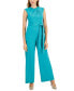 Women's Scuba Crepe Cross-Neck Jumpsuit