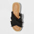 Women's Sally Platform Heels with Memory Foam Insole - Universal Thread Black 7