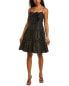 Фото #1 товара Zac Posen Floral Dress Women's Black 0