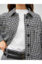 Фото #10 товара Kazayağı Desenli Ceket Cep Detaylı Düğmeli Gömlek Yaka