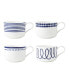 Charlotte Street 4 Piece Mugs Set