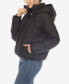 Фото #3 товара Women's Full Front Zip Hooded Bomber Puffer Jacket