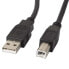 LANBERG CA-USBA-11CC-0030-BK USB-A To USB-B M/M Cable 3 m