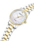 ფოტო #2 პროდუქტის Dress Diamond Accent Dial Two-Tone, Silver-Tone, Gold-Tone Yellow Stainless Steel Watch 36mm