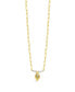 Фото #1 товара Sterling Forever silver-Tone or Gold-Tone Cultured Shell Pearls With Shell Pendant Chérie Necklace