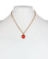 ფოტო #3 პროდუქტის Gold-Tone Red Ladybug Pendant Necklace, 19" + 3" extender