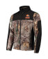 ფოტო #3 პროდუქტის Men's Realtree Camo and Black Cleveland Browns Circle Hunter Softshell Full-Zip Jacket