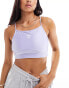 Фото #1 товара adidas Originals three stripe bralette in lilac