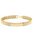 ფოტო #2 პროდუქტის Men's Diamond Cluster Wide Link Chain Bracelet (2 ct. t.w.) in 10k White Gold