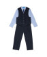 Boys 4 Piece Vest Set Синий, 7 - фото #3