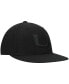 Фото #4 товара Men's Miami Hurricanes Black on Black Fitted Hat