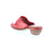 Фото #6 товара Miz Mooz Callan P63004 Womens Red Leather Slip On Heeled Sandals Shoes 9.5