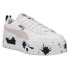 Фото #2 товара Puma Maze Paint Splash Platform Womens White Sneakers Casual Shoes 387143-02