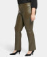 ფოტო #3 პროდუქტის Plus Size Marilyn Straight in Faux Leather Pants