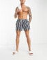 Фото #1 товара New Look stripe swim shorts in navy