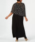 ფოტო #6 პროდუქტის Plus Size Beaded Cape Gown