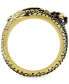 ფოტო #3 პროდუქტის Men's Dragon Ring in Yellow & Black Ion-Plated Stainless Steel