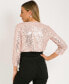 Фото #6 товара KRISP Women's Sequin Jacket Bolero Festive Elegant Short or Long Cut