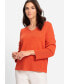 ფოტო #1 პროდუქტის Women's Long Sleeve Solid Pullover