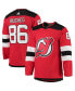 Фото #2 товара Men's Jack Hughes Red New Jersey Devils Home Authentic Pro Player Jersey