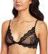 Only Hearts 242112 Womens So Fine Lace Wireless Bralette Bra Black Size Large