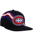 Men's Black Montreal Canadiens Vintage-Like Paintbrush Snapback Hat - фото #1