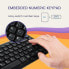 Фото #7 товара Perixx 10789 PERIBOARD-407B Mini Tastatur, USB, QWERTY US Englishes Layout, Schwarz, 320 x 142 x 25 mm