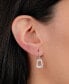 ფოტო #4 პროდუქტის Crystal Geometric Drop Earrings in Sterling Silver, Created for Macy's