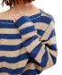 Women's Into The Blue Striped Sweater Blue Combo, S - фото #4