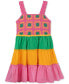 ფოტო #4 პროდუქტის Little Girls Crochet Colorblocked Dress