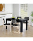 Фото #3 товара Dining Table Black 55.1"x29.3"x29.9" Engineered Wood