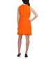 ფოტო #4 პროდუქტის Women's Eyelet Mock-Neck Shift Dress