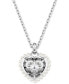 ფოტო #6 პროდუქტის Hyperbola Heart Pendant Necklace, 15" + 2-3/4" extender