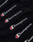 Champion 3 pack crew socks in black