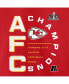 Men's Red Kansas City Chiefs 2023 AFC Champions Right Side Draw T-shirt
