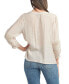 ფოტო #2 პროდუქტის Juniors' Tie-Front Crochet-Trim 3/4-Sleeve Top