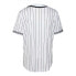 ფოტო #2 პროდუქტის KARL KANI Serif Pinstripe Baseball short sleeve v neck T-shirt