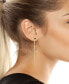 Faux Stone Gem Linear Earrings