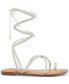 Фото #2 товара Gennifer Lace-Up Ankle-Tie Flat Sandals, Created for Macy's