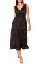 BLEU by Rod Beattie 291064 Women's India Bazaar Cover-Up Dress Black, Size Large