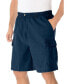 ფოტო #1 პროდუქტის Big & Tall Knockarounds 8" Full-Elastic Cargo Shorts