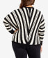 Фото #2 товара Plus Size Indi Round Neck Long Sleeve Sweater