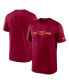 ფოტო #1 პროდუქტის Men's Burgundy Washington Commanders Horizontal Lockup Legend T-shirt