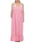 ფოტო #3 პროდუქტის Plus Size Strapless Gingham Cotton Cover Up Maxi Dress