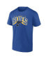 ფოტო #2 პროდუქტის Men's Gold, Blue St. Louis Blues Bottle Rocket T-shirt Combo Pack