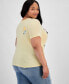 ფოტო #2 პროდუქტის Trendy Plus Size Malibu Graphic T-Shirt